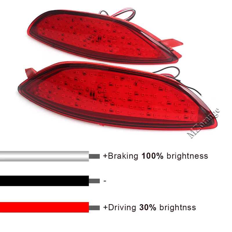 2 stücke LED Stoßstange Hinten Licht Für Hyundai Accent/Verna/Solaris 2008-2015 Für Brio Schwanz Reflektor bremse Stopp Nebel Lampe Auto Teile