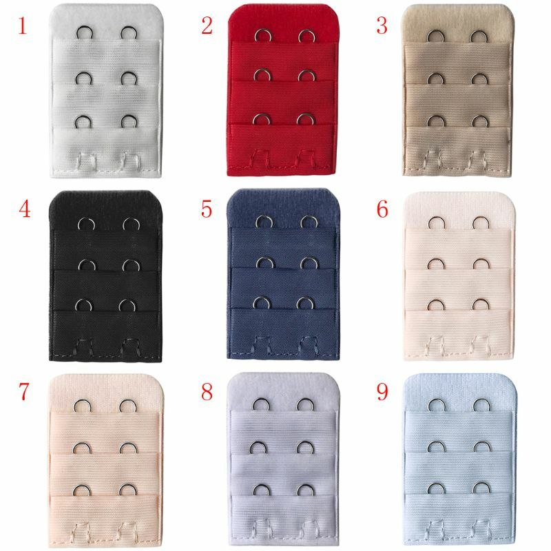 Women Bra Strap Extender 3 Rows 2 Hooks Spacing Clasp Brassiere Sewing Tools New