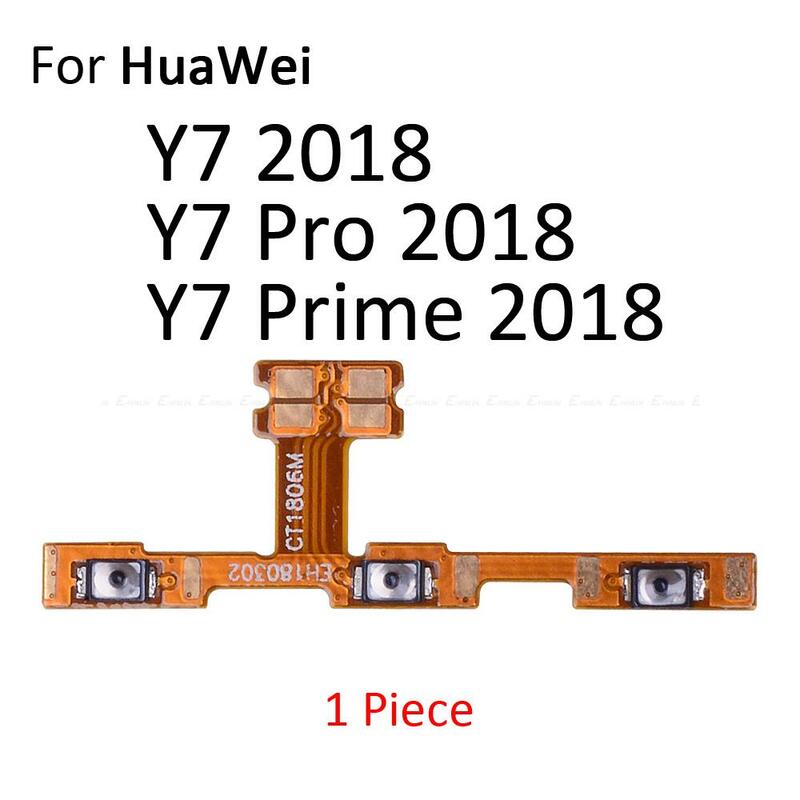 Schakelaar Power On Off Key Mute Stille Volume Knop Lint Flex Kabel Voor Huawei Y9 Y7 Y6 Pro Y5 Prime lite GR5 2017 2018 2019