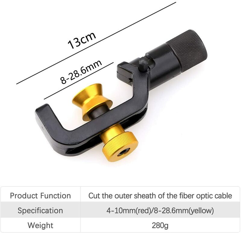 ACS-Pelacables Blindados de fibra óptica FTTH, herramienta para cortar cables, 8-28mm, 4-10mm