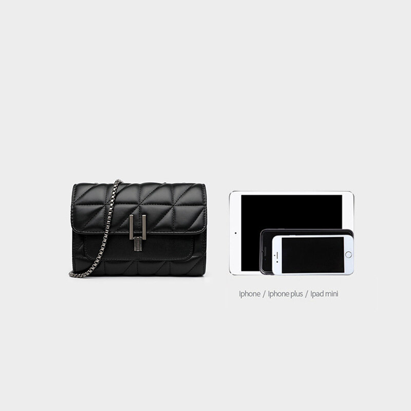 女性のための高級デザイナーハンドバッグ,チェーン付きレザーショルダーストラップ