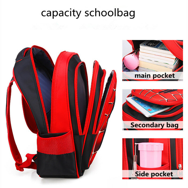 Mochila infantil 3d de design de animais, mochila escolar fofa para meninos e meninas, para jardim de infância