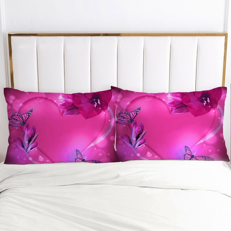 3D Pillow Case Pillowcase Custom 50x70 50x75 70x70cm Bedding For Wedding Flowers Decorative Pillow Cover Drop Ship Home Textile