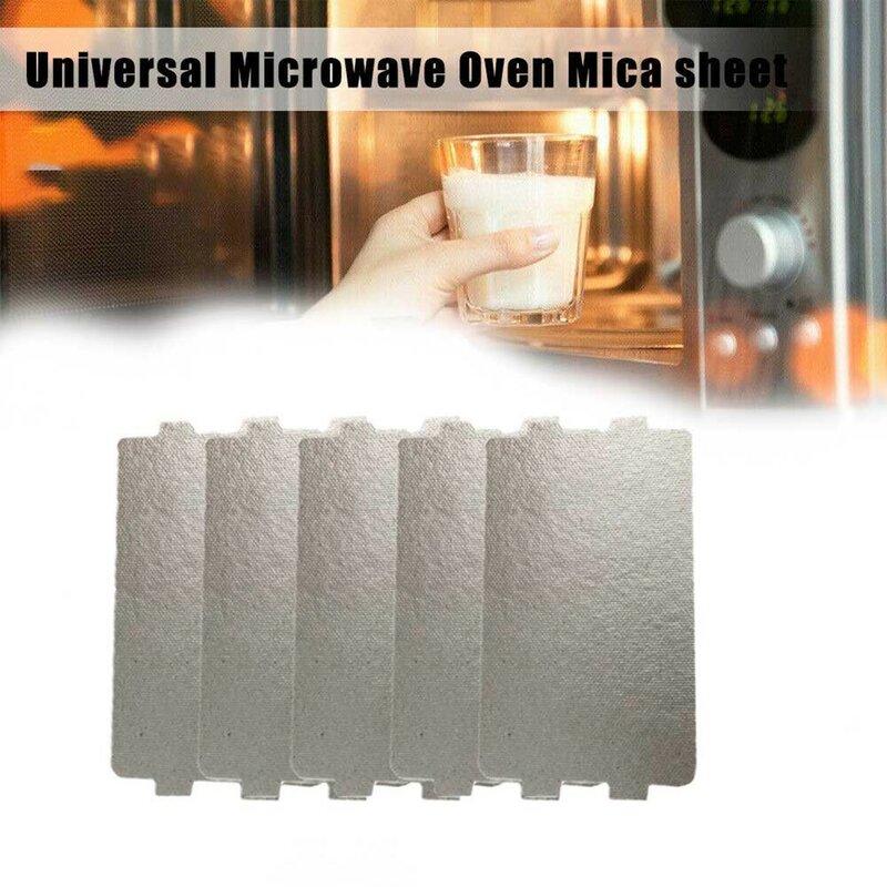 Universal Microondas Folha de Mica, Secador de cabelo Aquecedor, Placa Aquecedor, 116x65mm, 5pcs