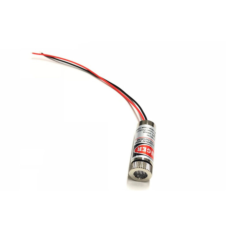 1 buah Dot/garis/silang 650nm 20mW 12x35mm modul Laser merah 3V-4.5V dapat disesuaikan modul LD LED 12mm industri