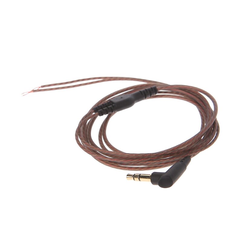 3.5Mm Ofc Core 3-Pole Jack Audio Kabel Vervanging Hoofdtelefoon Reparatie Headset Draad Diy Hoofdtelefoon Oortelefoon Onderhoud Draad