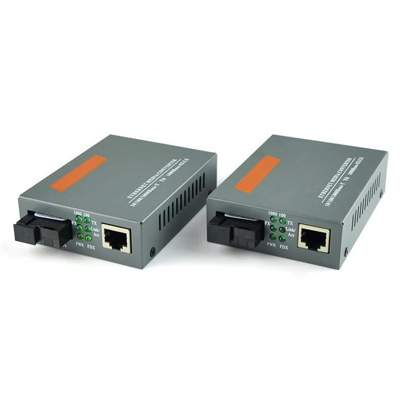 NetLINK HTB-GS-03 A/B 20KM SC 10/100/1000Mbps monomode fibre unique convertisseur de XXL Port alimentation externe