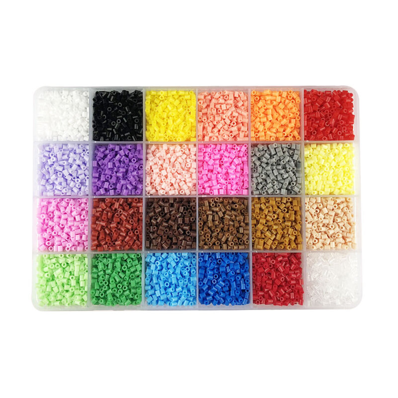 13000 шт., 2,6 мм бусины Hama для обучения perler PUPUKOU, бусины 100%, гарантия качества, бусины-предохранители для игрушек «сделай сам», 24 цвета