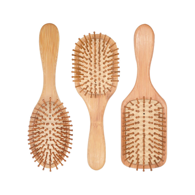 1PC Holz Kamm Professionelle Gesunde Paddle Kissen Haarausfall Massage Pinsel Haarbürste Kamm Kopfhaut Haarpflege Gesunde bambus kamm