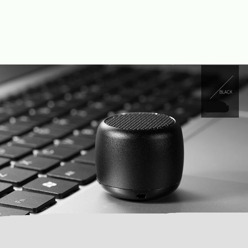 HYASIA TWS Mini Altavoz Bluetooth portátil impermeable estéreo altavoces inalámbricos de exterior Metal soporte manos libres reproductor de música Mp3