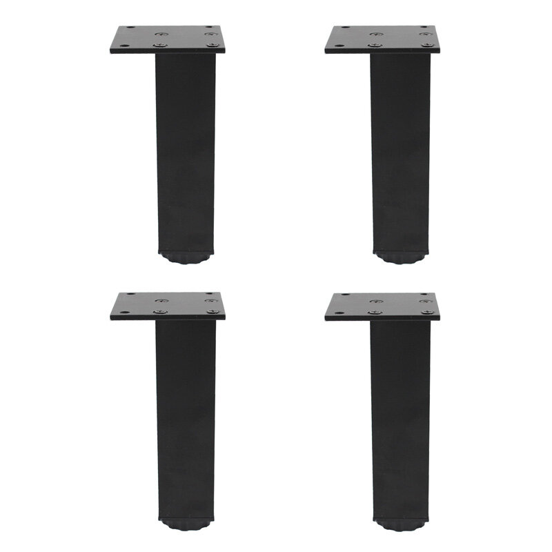 4Pack Adjustable Furniture Leg,Aluminum Alloy Support Feet Heavy Duty Legs for Sofa Bed Desk TV Cabinet Couch Dresser Table 15cm