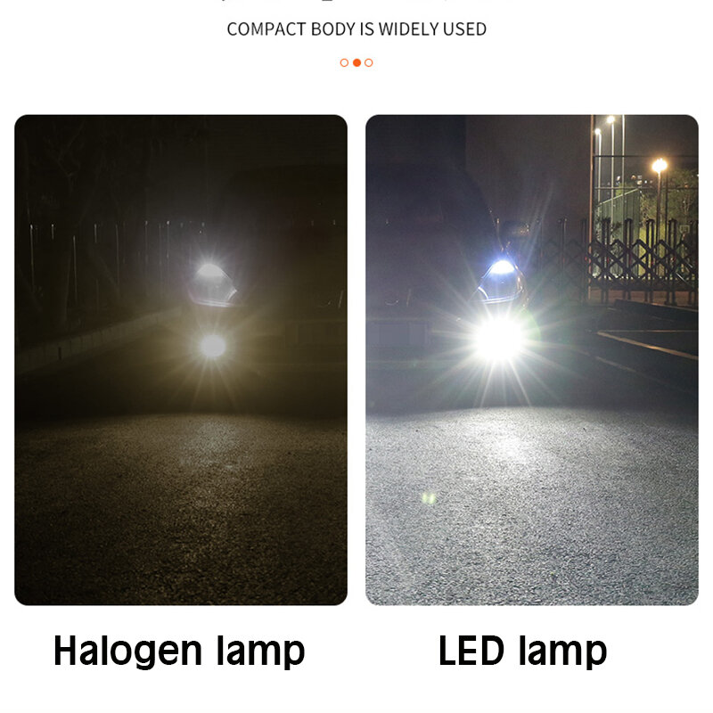1 paio di fendinebbia a LED per Auto per Ford Escape 2013 - 2016 lampadina fendinebbia automatica illuminazione bianca 12V 6000K lampade per Auto accessori Auto