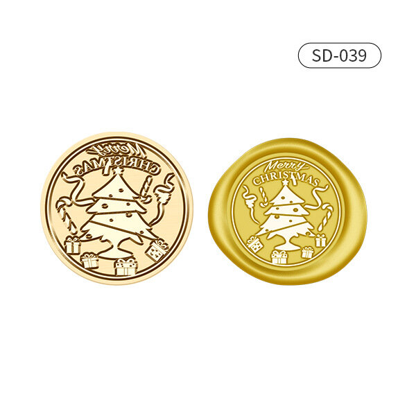 Christmas Series Fire Lacquer Seal Fire Lacquer Wax Seal Blessings Fire Lacquer Seal Bronze Head Hand Account Seal