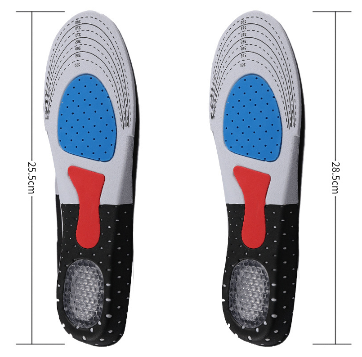 Sports insole breathable shock absorption thickening heel silicone mat Dropshipping