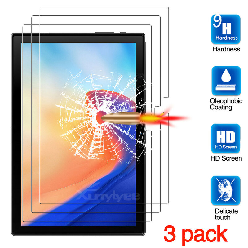 Para blackview tab 8 protetor de tela, tablet película protetora vidro temperado para blackview tab 8/blackview tab 8e (10.1 ")