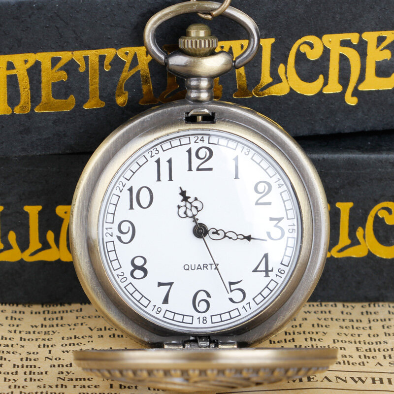 Кварцевые карманные часы с полым павлином, в стиле ретро