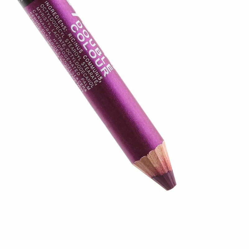 1pc duplo-ended duplo-cor eyeliner caneta durável à prova dsweatágua sweatproof sombra highlighter glitter olhos lápis maquiagem ferramentas