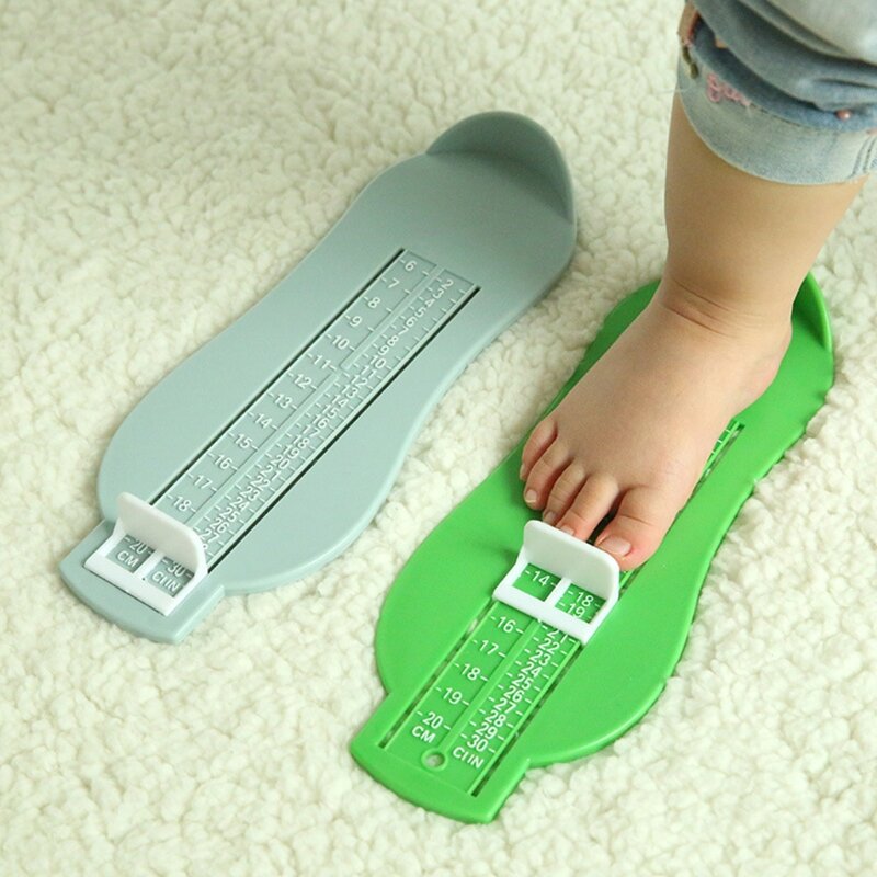 Kid Säuglings Fuß Messen Manometer Schuhe Größe Mess Lineal Gerät Kinder 6-20cm 77HD