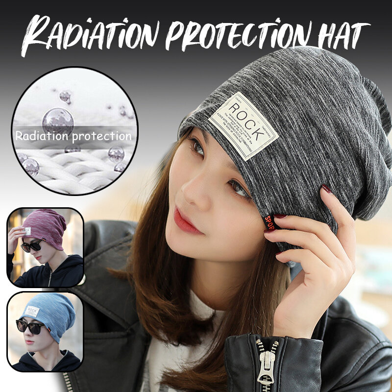 Bonnet anti-rayonnement en fibre d'argent, chapeau de protection EMF multicolore, blindage Rfid contre les ondes électromagnétiques, bonnet de protection RF et micro-ondes