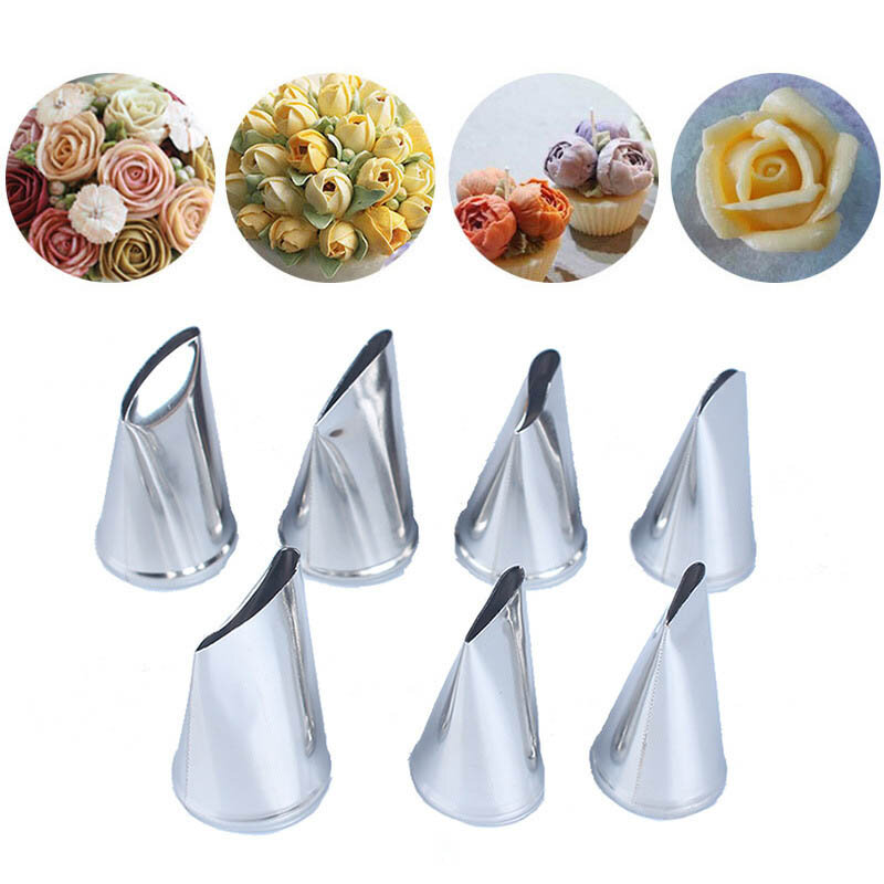 1Set Cookies Supplies Cakes Decoration Set Kitchen Gadgets Pastry Nozzle 304 Stainless Steel Multi Purpose Silver