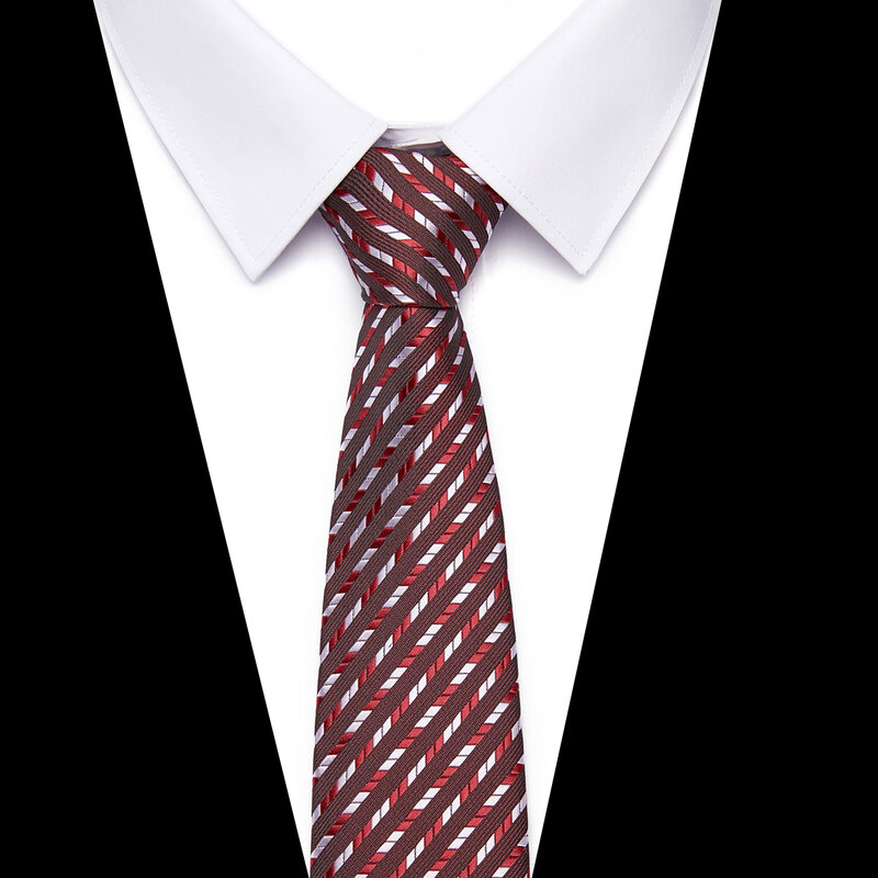 ผ้าไหม Tie Skinny 7.5ซม.ดอกไม้สีแดงเนคไทสูงแฟชั่นลายสก๊อตสำหรับชายผ้าฝ้ายบาง Cravat Neckties Mens 2019 gravatas