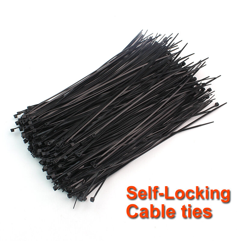 3*100mm 100 0 Teile/paket Self-locking Nylon Kunststoff Kabelbinder Zip Krawatten Draht Wrap 1,8mm breite Hardware Kabel