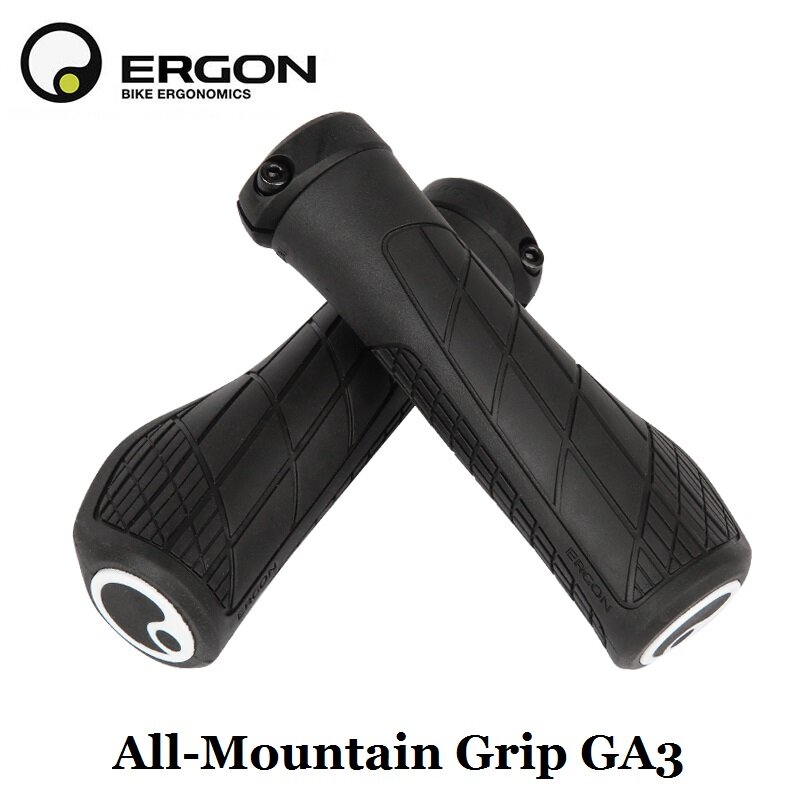 ERGON-مقابض مقود الدراجة الجبلية GP1 GP3 GP5 ، قضيب ، حامل نهاية ، قبضة مريحة ، مطاط ، لركوب الدراجات على الطرق