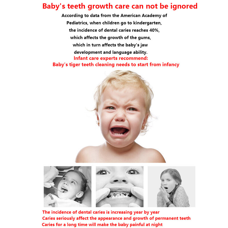 1 Juego de cepillo de dientes suave para bebé, cepillo de silicona en caja para bebé, cuidado de limpieza de los dientes, cepillo de dientes infantil para bebé recién nacido