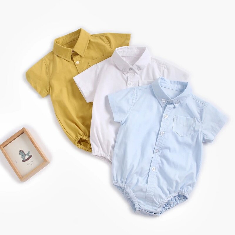 Sanlutoz-bodysuits de algodão manga curta, roupas recém-nascidas, moda verão, roupas xadrez