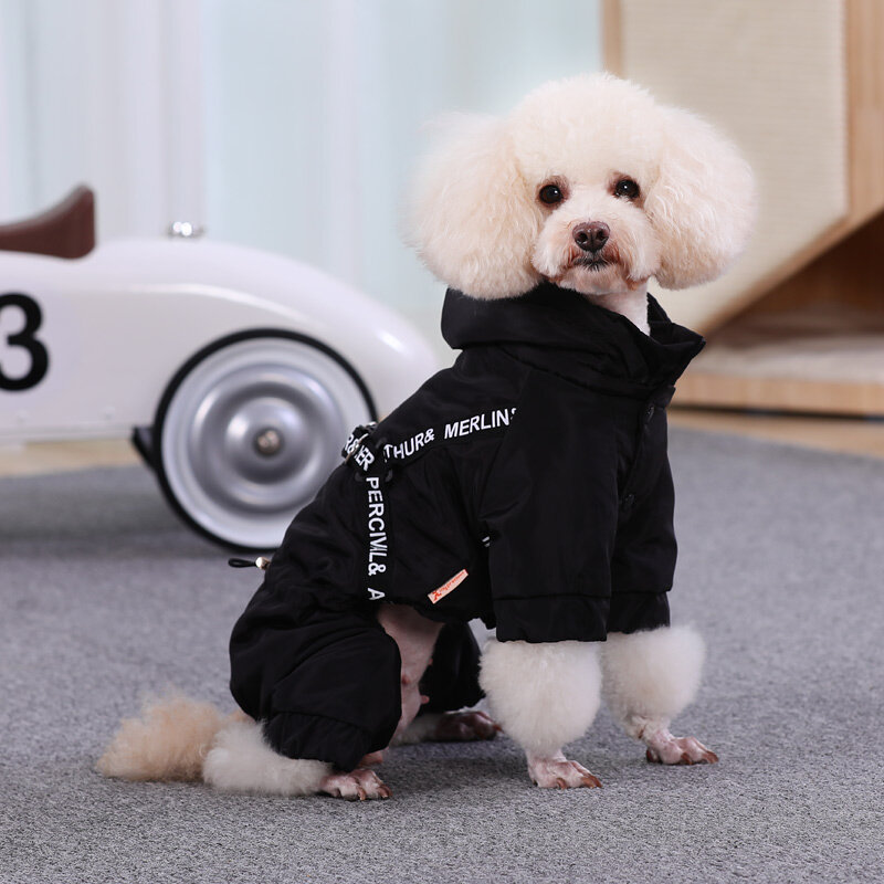 Hoopet-犬の散歩服,暖かい冬のコート,子犬のチワワの服,小さな犬のための中型服