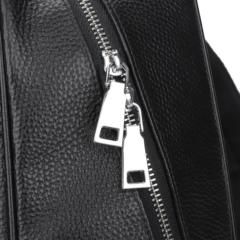 Рюкзак мужской из натуральной воловьей кожи, водонепроницаемый офисный портфель для ноутбука, деловая Повседневная дорожная сумка