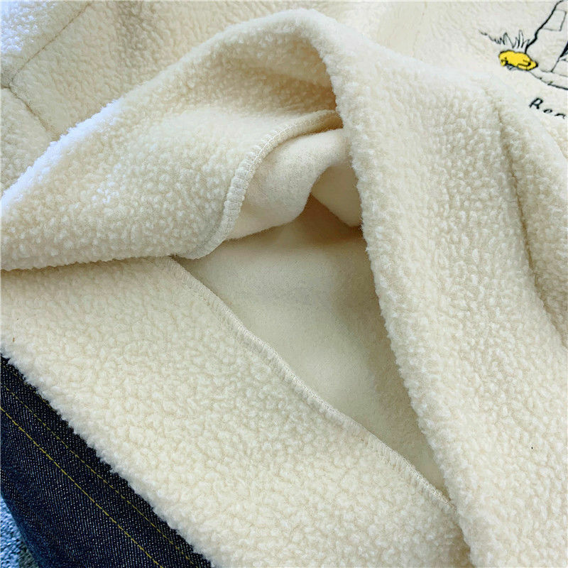 ฤดูหนาวใหม่เสื้อกันหนาวหนาหญิง Harajuku Lamb ขนสัตว์ปลอม2ชิ้น2020ฤดูใบไม้ร่วงหลวมเกาหลีสไตล์ Plus กำมะหยี่ hoodie
