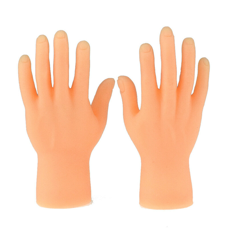 2 Stück Finger puppe Mini Finger Hände lustige Handpuppe für Spiel Plastik Cartoon Neuheit interessante Fingers pielzeug Weihnachts geschenke
