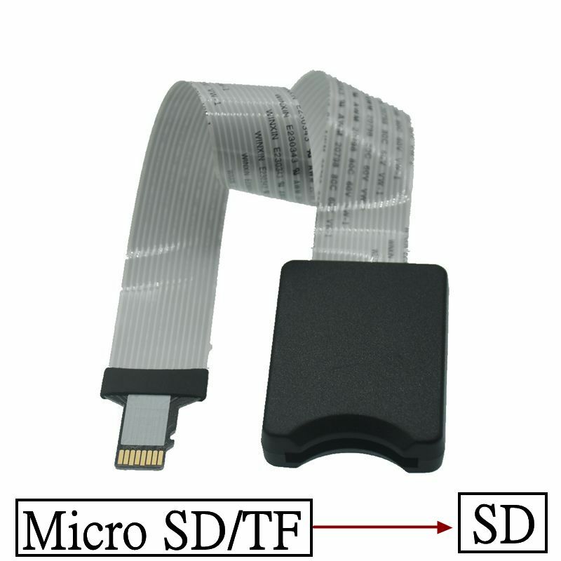 Cable de extensión de tarjeta SD hembra a TF Micro SD macho SD a SD/TF a TF, adaptador extensor de tarjeta Flexible, lector, envío directo, 10CM-60CM