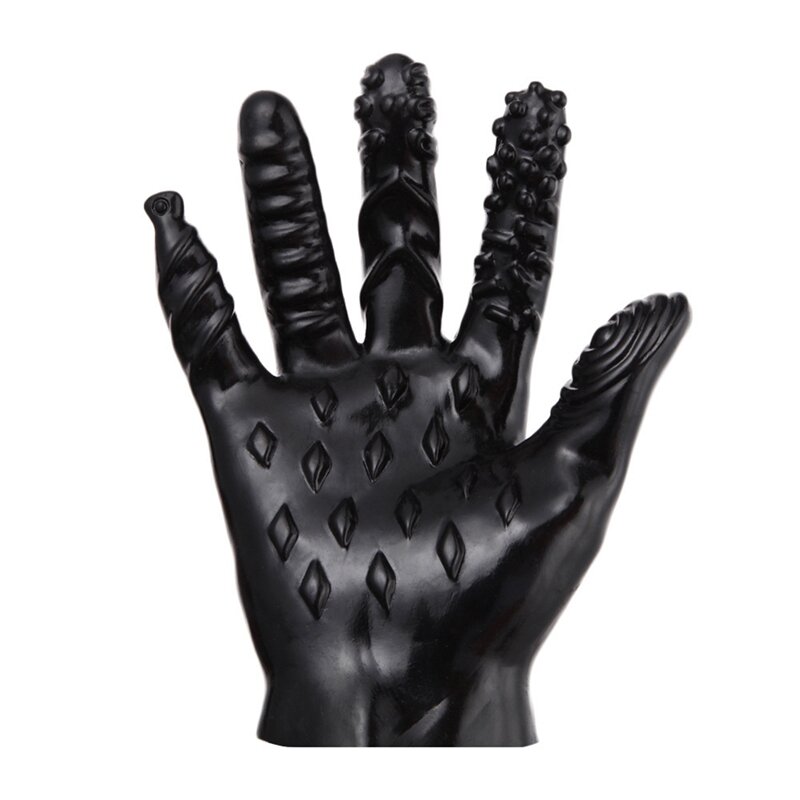 Мужские и женские мягкие перчатки для массажа, флирта и секса, ребристые перчатки для массажа