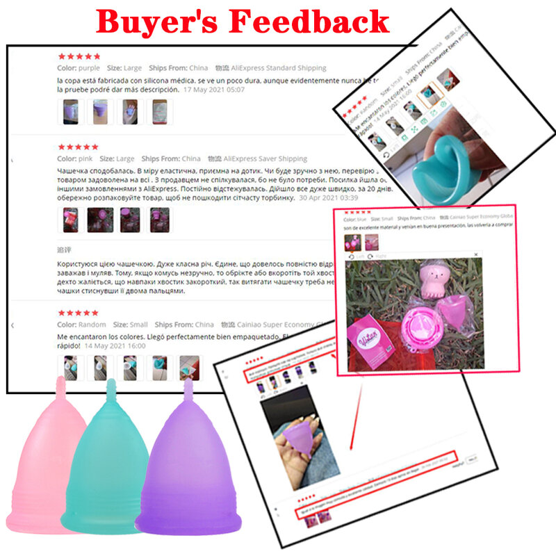 Medizinische Silikon Menstrual Cup Faltbare Silikon Tasse für Sauber Menstruation Tasse Dame Menstruations collector & Gesicht cleab pinsel