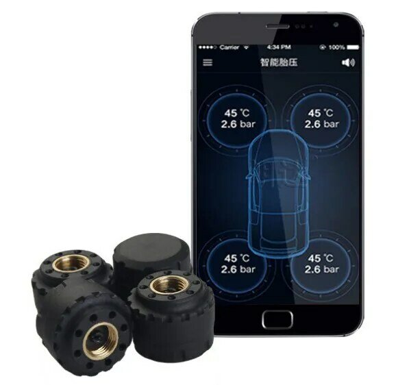 Sensore di pressione dei pneumatici con sensore di pressione Wireless wifi TPMS per telefono android