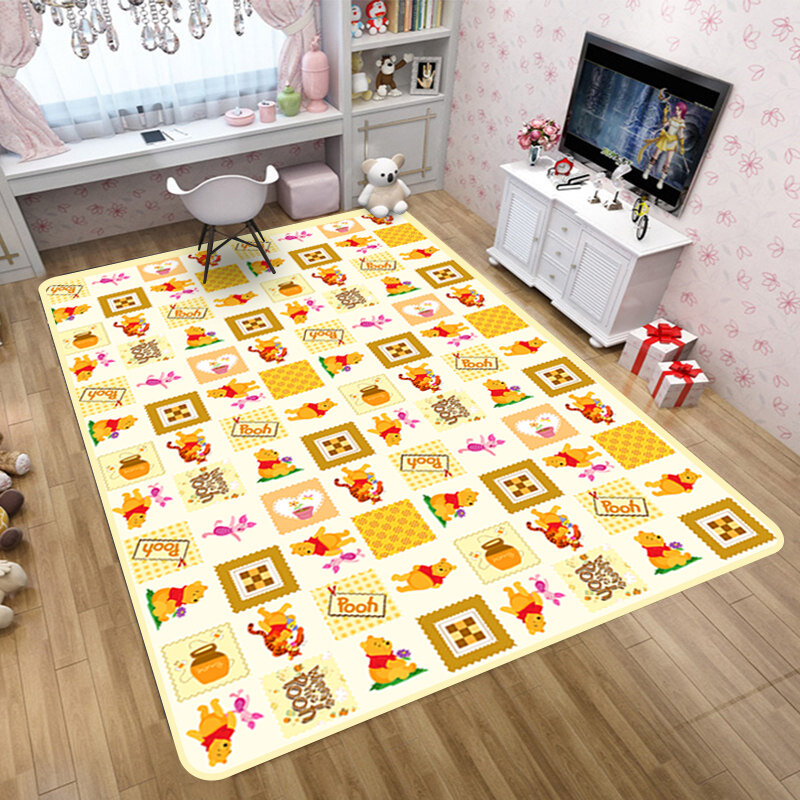 Cartoon 160x80cm Mickey Kids Play Mat  Carpet Cushion  Door Mat Children Bedroom Minnie Kid Baby Game Crawling Rug Balcony Mat