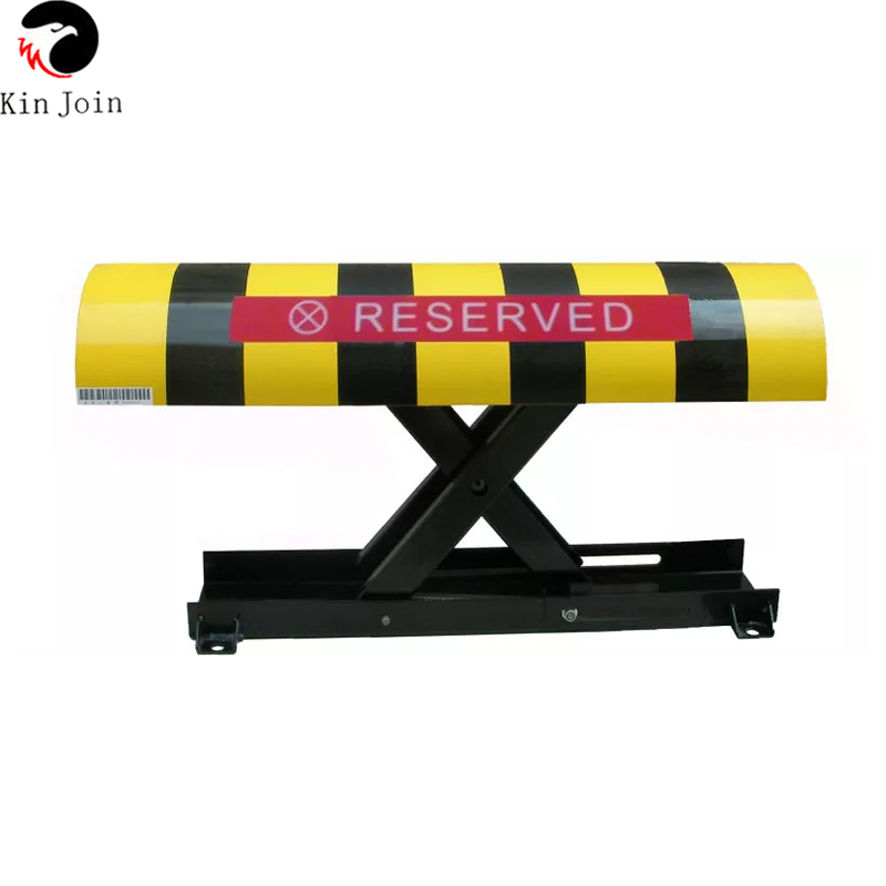 2 Remote Control Folding Fold Down Security Parking Lock Barrier Bollard Post With Lock & Bolts(NO BATTERY INCLUDED)