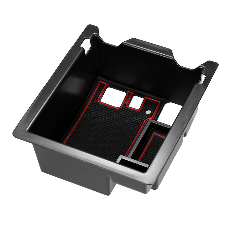 Organizador de consola de centro automático reposabrazos soporte de caja de almacenamiento bandeja de organizador Interior + reemplazo de alfombrilla antideslizante para Mazda CX-5 2018