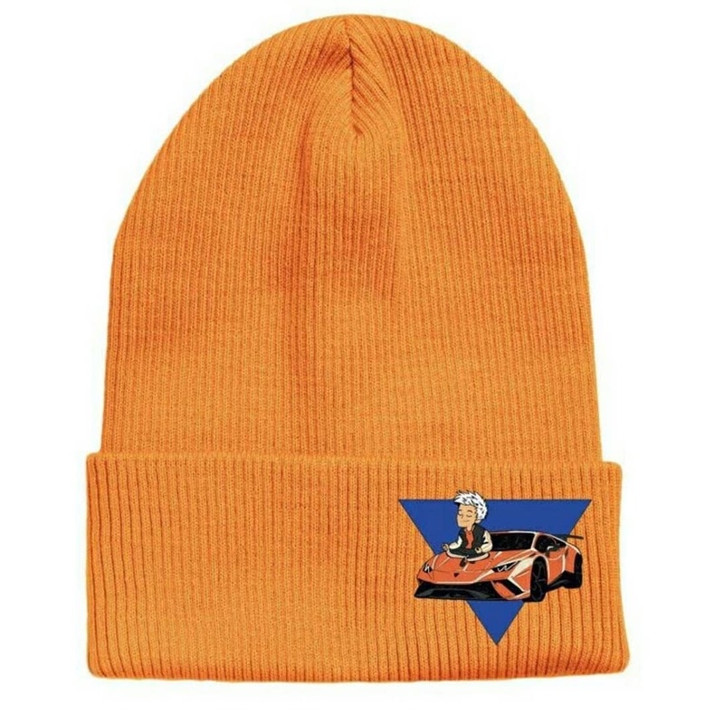 Одежда Мерч Влад А4หมวกสำหรับหมวกUnisexฤดูหนาวWarmหมวกถักผู้ใหญ่/เด็กหมวกหรูหรา Кепки Оранжевые Мерч влад А4 Ламба