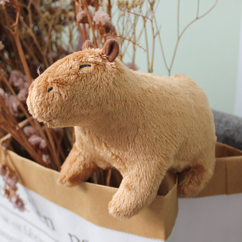 จำลองสัตว์ capybara ของเล่นตุ๊กตาน่ารัก capybara plushie ตุ๊กตายัดไส้นุ่มสัตว์เด็กของเล่นเด็ก P eluche ของขวัญคริสต์มาส