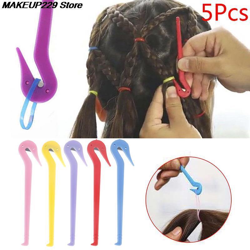 Bandas de goma para el pelo, cortador de pelo que no daña el cabello, herramienta de removedor de bandas de goma desechables, accesorios duraderos para peluquería, cuchillo de corte, 5 uds.