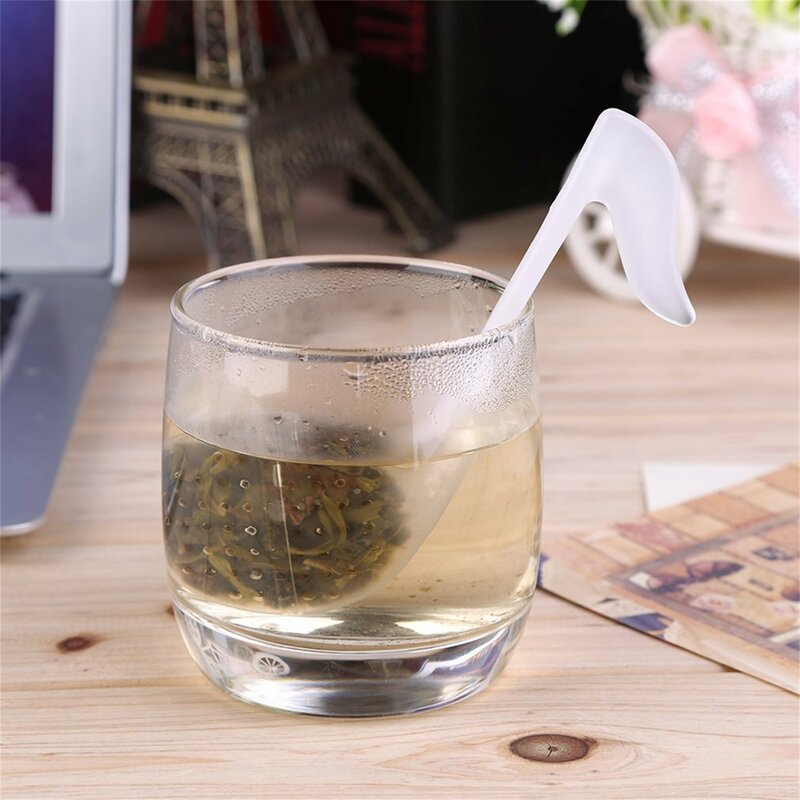 Colador de té con forma de nota musical creativa, Infusor de té, colador de hojas de té, Infusor de té, accesorios de cocina, 1 unidad