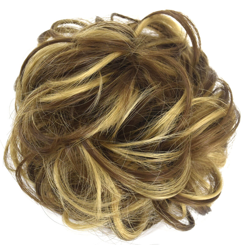 TOPREETY синтетический термостойкий парик из натуральных волос на кружевной 35gr кудрявый шиньон с резинкой химическое наращивание волос прически пончик шиньоны Q5