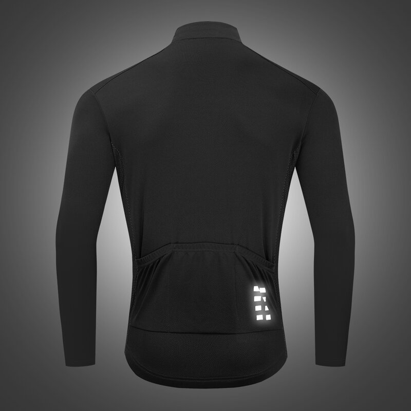 WOSAWE Men Cycling Jacket Breathable Mesh Reflective Ciclismo MTB Bike Long Sleeves Windproof Bicycle Jersey 자전거 방풍자켓 바람막이