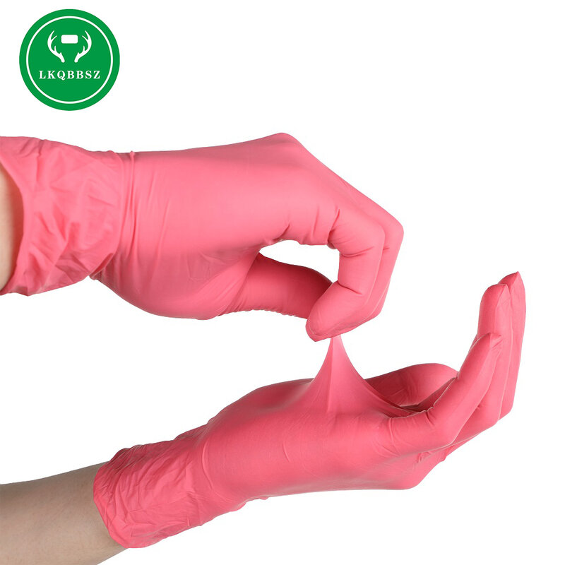 100 Uds 50 uds/20 piezas Uds guantes desechables para la limpieza del hogar/comida/guantes de jardín Universal para la izquierda y la mano derecha