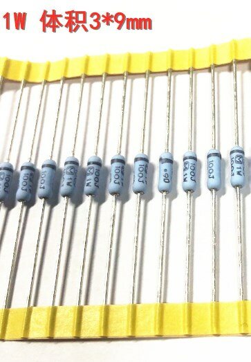 200 pz/lotto giappone originale Matsushita M 1W serie 5% 3X9MM resistore a pellicola al carbonio Audio DIP resistore spedizione gratuita