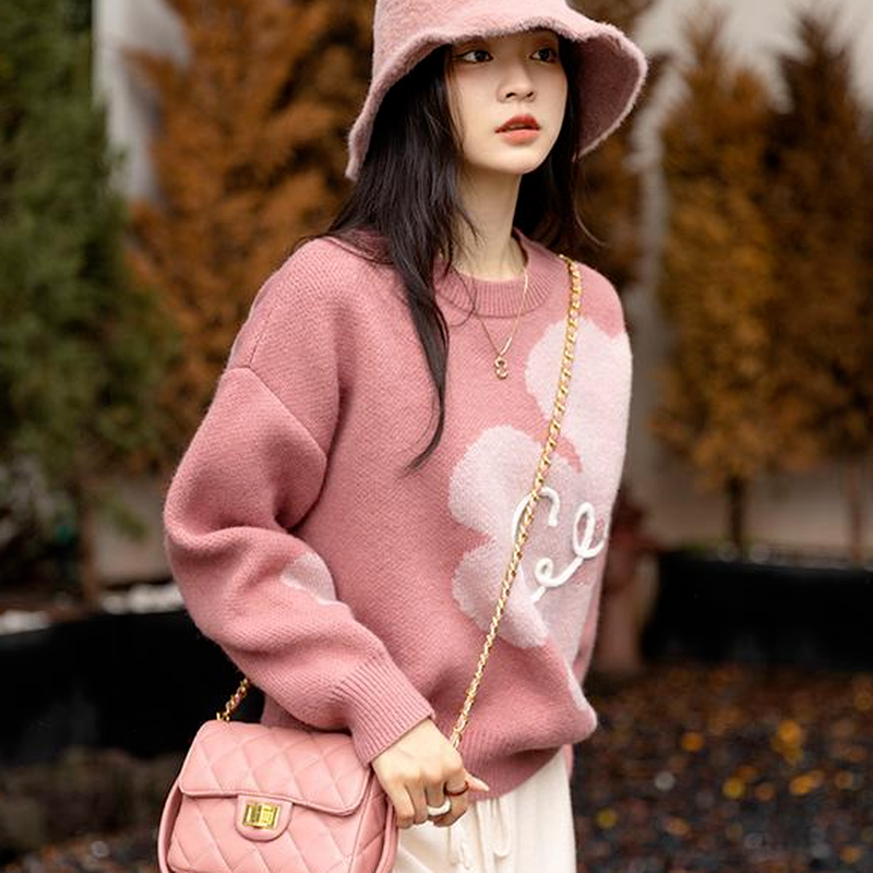 Jerseys de estilo Preppy para mujer, suéter holgado de estética femenina, ropa básica de otoño, nueva colección Harajuku