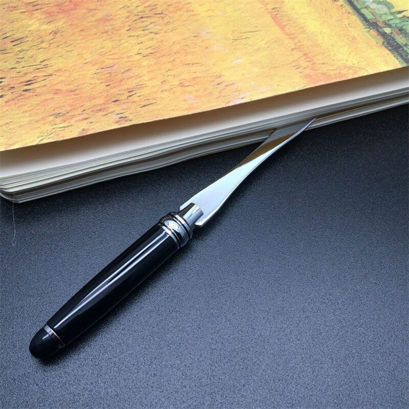1PC Useful Black Office School Letter Opener Cut Paper Tool Letter Supplies Cutter Tool Business Cut Paper Utility Knife Supply